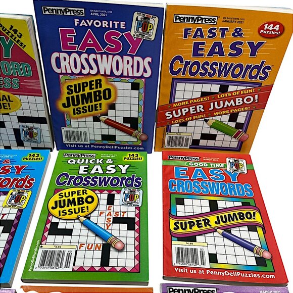 PennyPress Favorite Crossword Puzzles Lot of 15 2021 - Picture 3 of 6